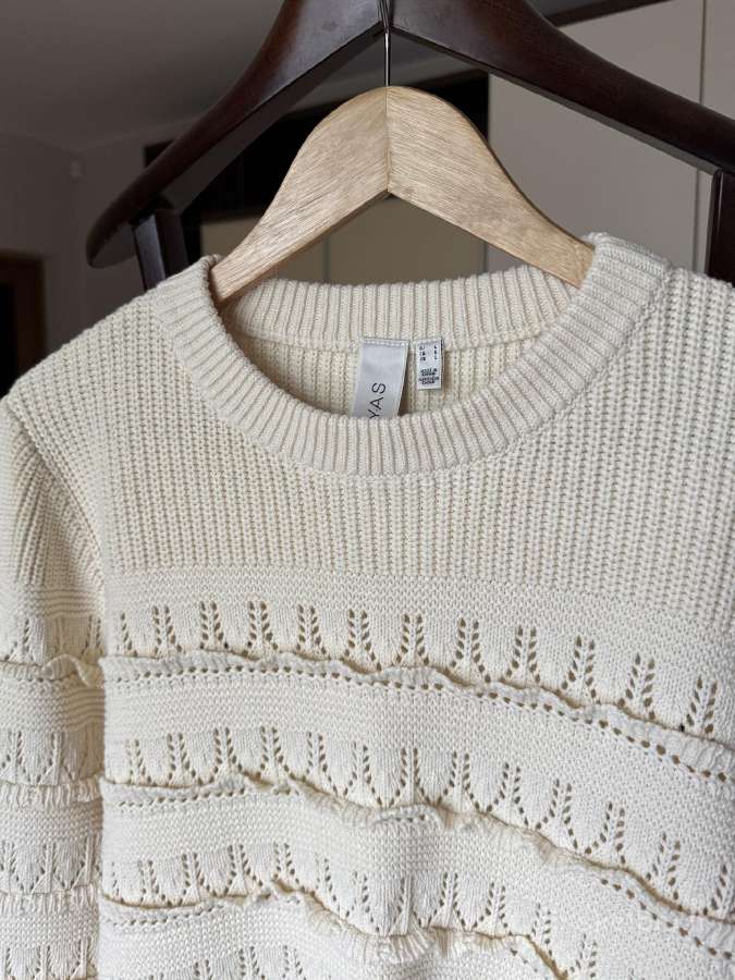 Naujas Yas Beige Knit Pullover megztinis - nuotraukos Nr. 2