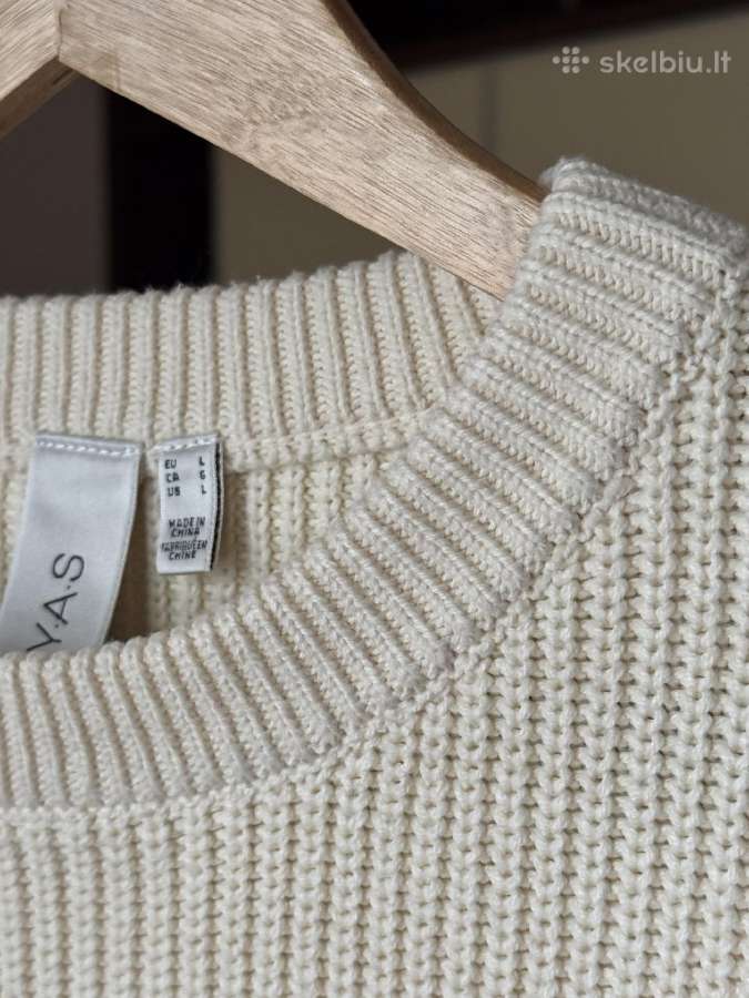 Naujas Yas Beige Knit Pullover megztinis - nuotraukos Nr. 4