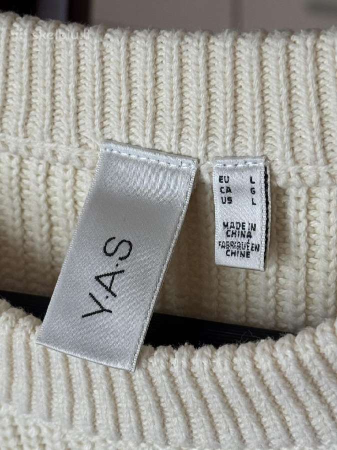 Naujas Yas Beige Knit Pullover megztinis - nuotraukos Nr. 5
