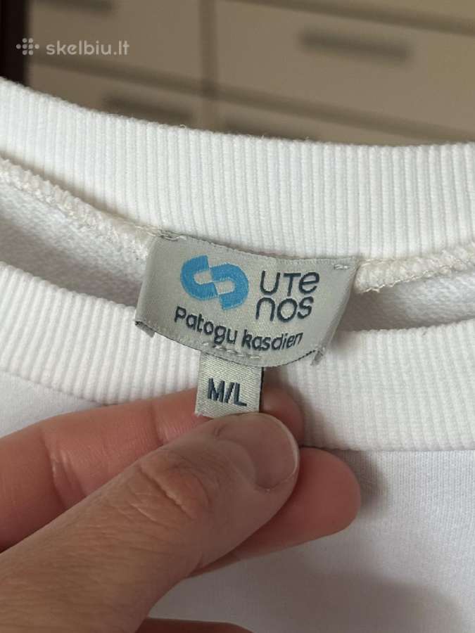Utenos trikotažo baltas megztukas - nuotraukos Nr. 5