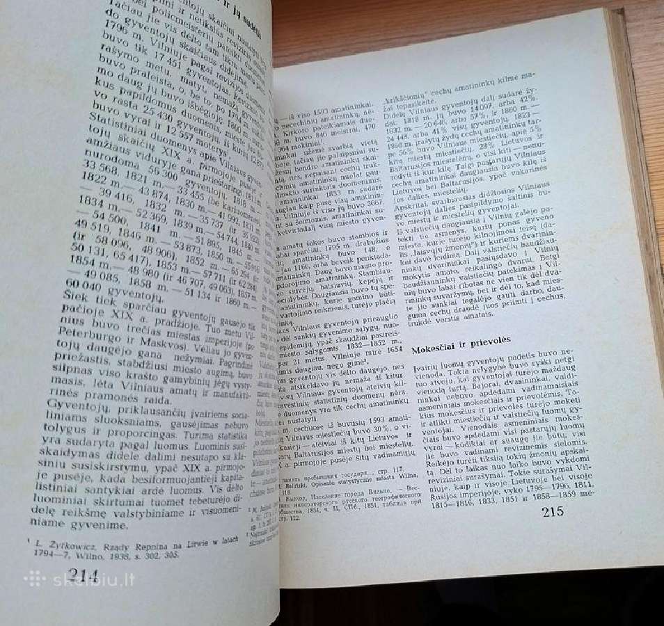 Knyga 1968m. Vilniaus miesto istorija - nuotraukos Nr. 4
