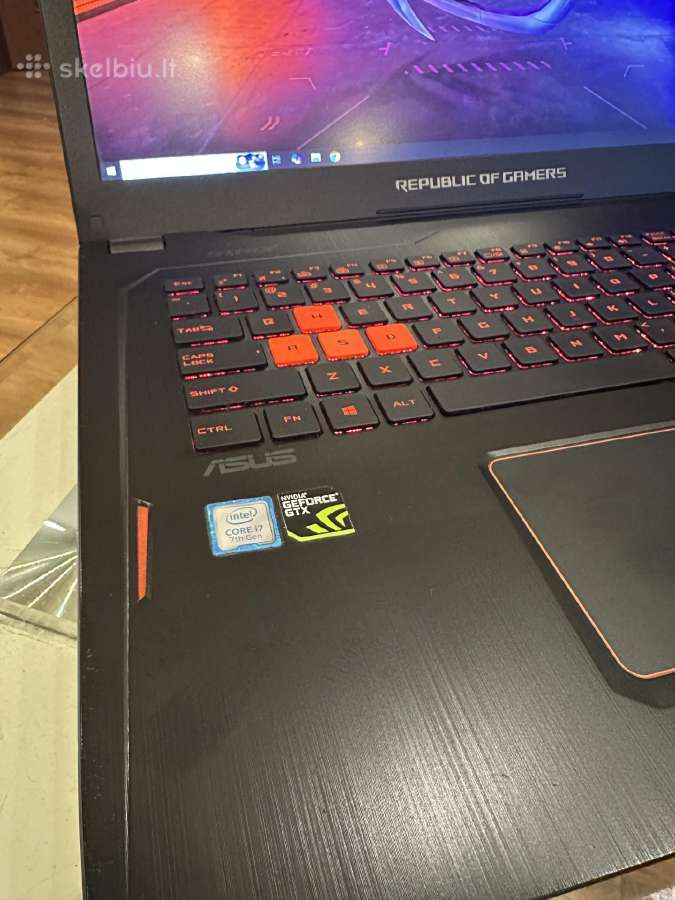 Rog Strix Gl702vm i7-7700hq Gtx 1060 - nuotraukos Nr. 3