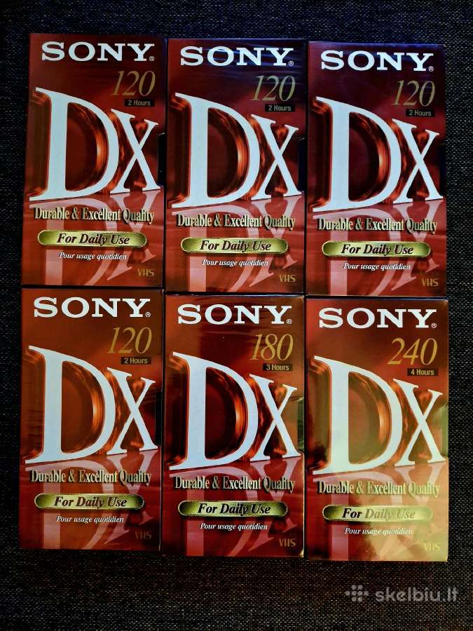 Sony vhs kasetės - nuotraukos Nr. 4