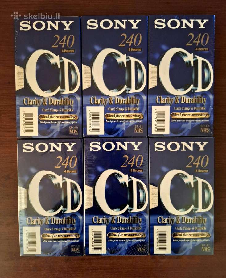Sony vhs kasetės - nuotraukos Nr. 2