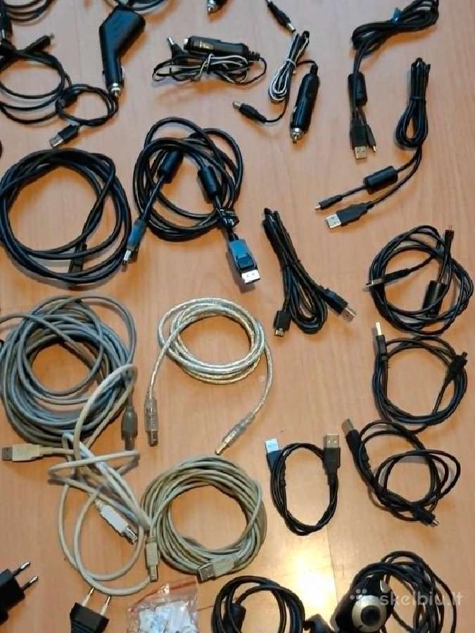 Įvairūs laidai, adapteriai ir IT priedai - nuotraukos Nr. 8