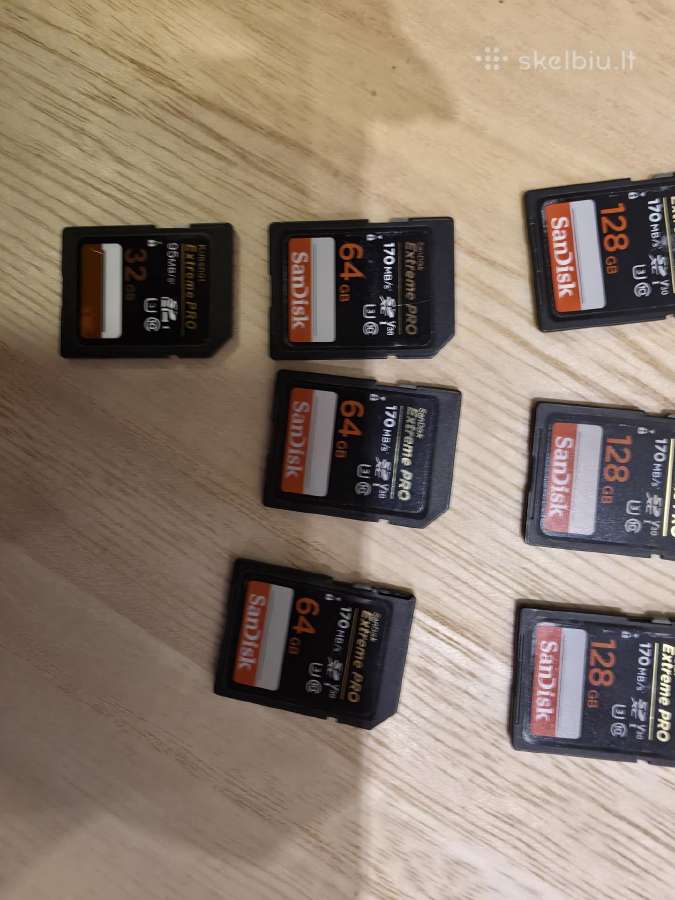 Atminties kortelės Sandisk Extreme Pro - nuotraukos Nr. 3