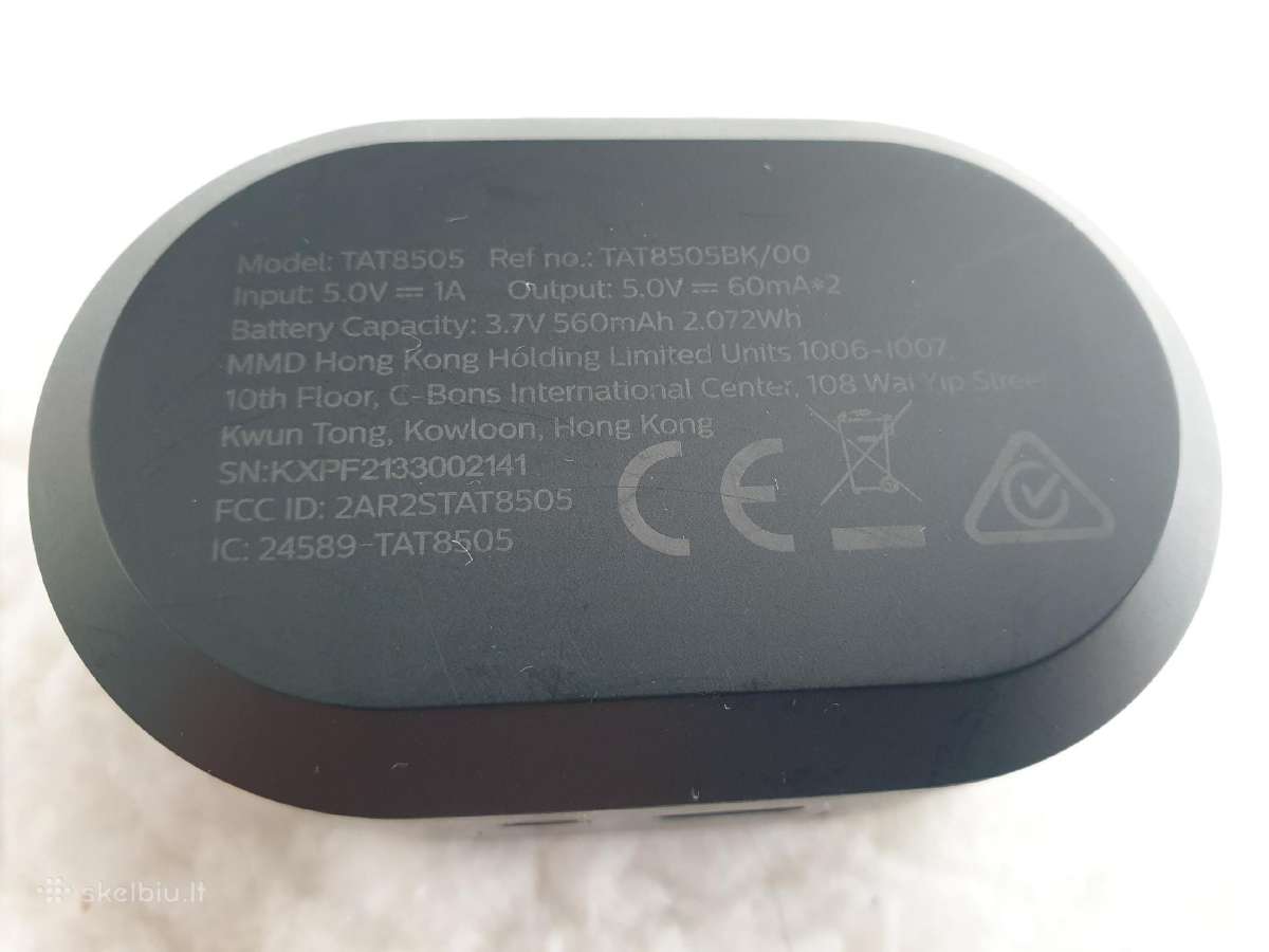 "Philips Tat8505bk/00" ausinukai - nuotraukos Nr. 5