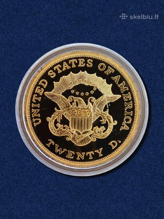 Monetų kopijos, paauksuotos JAV Amerika - nuotraukos Nr. 5