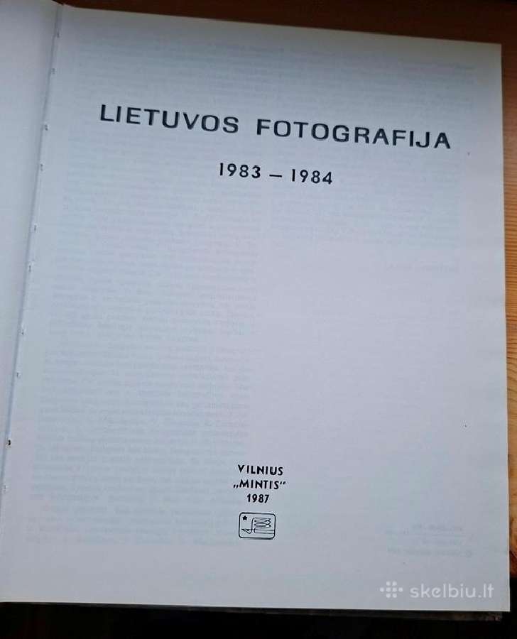 Knyga 1987m. Lietuvos fotografija (1983–1984) - nuotraukos Nr. 2