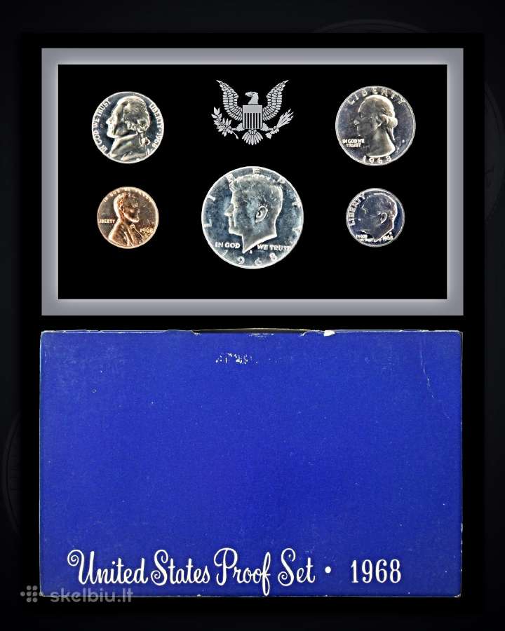 1968 ir 1969 m. JAV monetos Amerika - nuotraukos Nr. 2