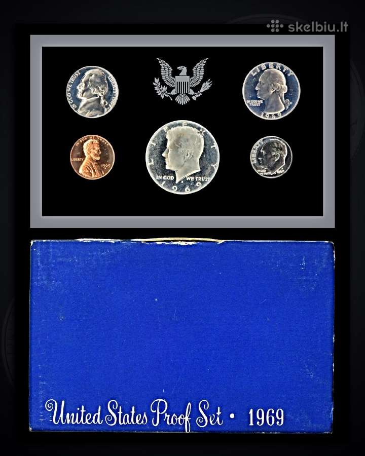 1968 ir 1969 m. JAV monetos Amerika - nuotraukos Nr. 3