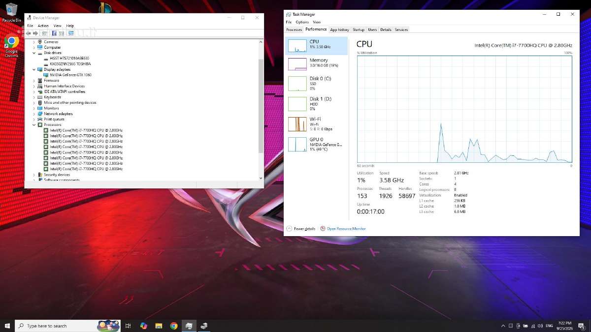 Rog Strix Gl702vm i7-7700hq Gtx 1060 - nuotraukos Nr. 12