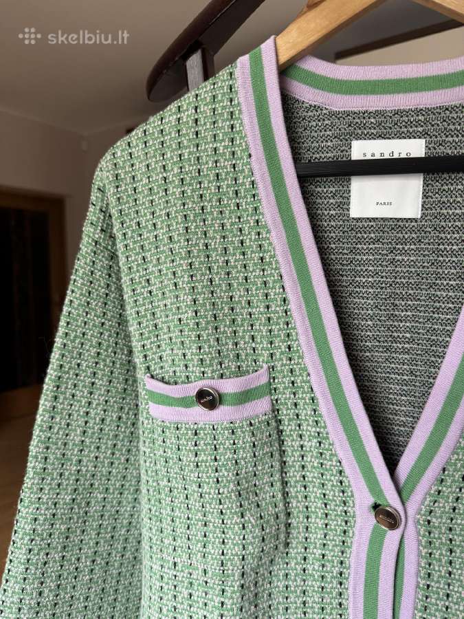 Naujas Sandro Paris cardigan in fancy tweed - nuotraukos Nr. 4
