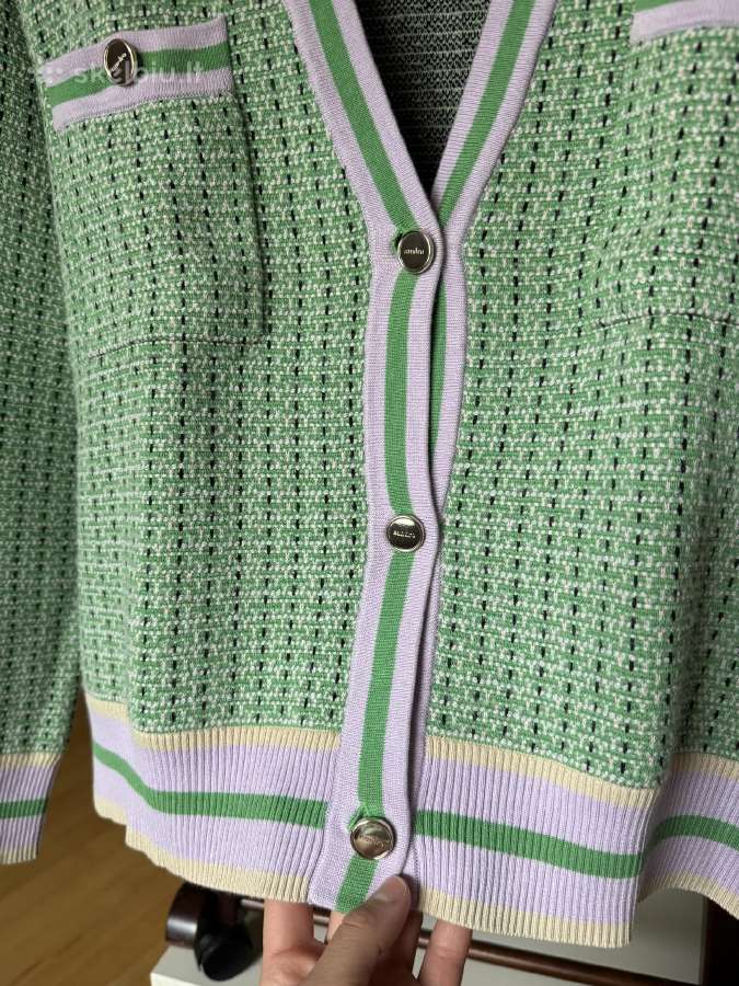 Naujas Sandro Paris cardigan in fancy tweed - nuotraukos Nr. 5