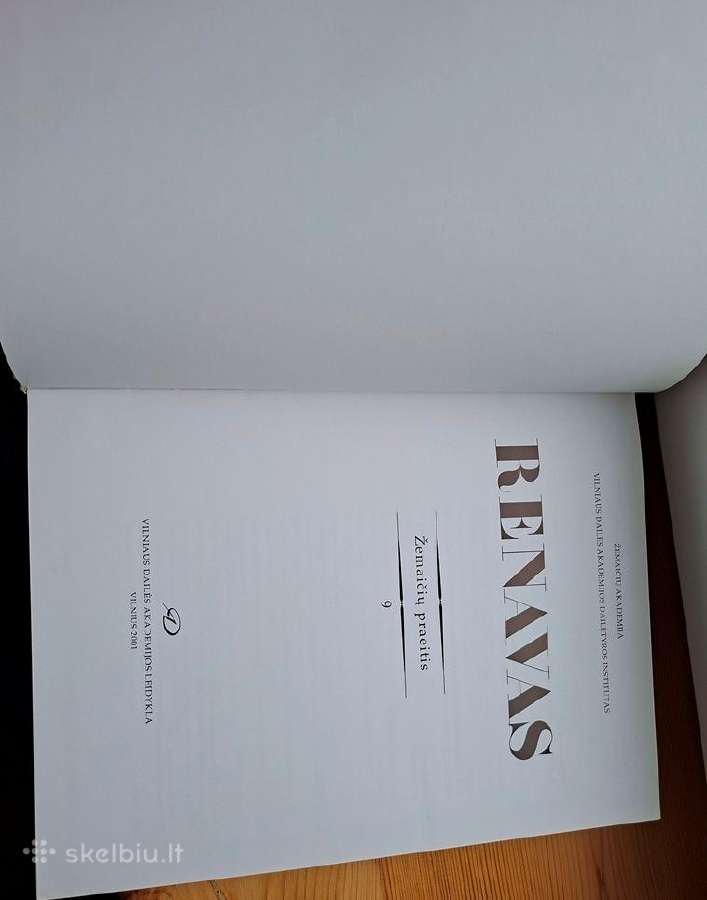 Knyga 2001m. Renavas - nuotraukos Nr. 2