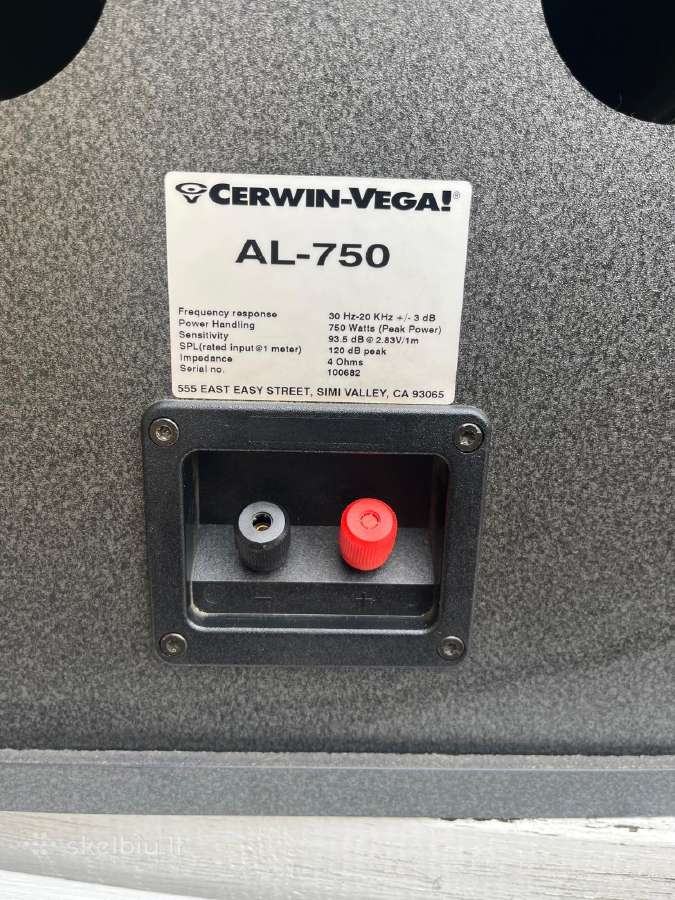 Cerwin vega AL-750 - nuotraukos Nr. 6