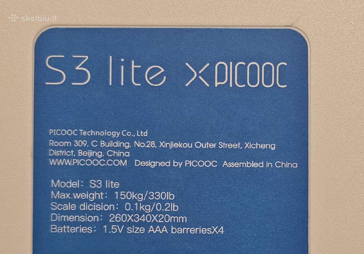 Svarstyklės Picooc S3 Lite (WiFi, dėžutė) - nuotraukos Nr. 6