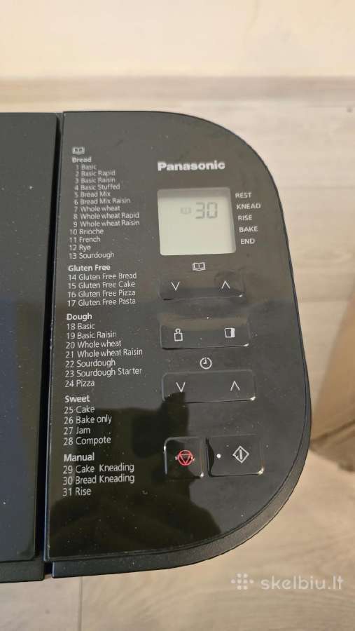 Panasonic Sd-yr2550sxe automatinė duonkepė - nuotraukos Nr. 10
