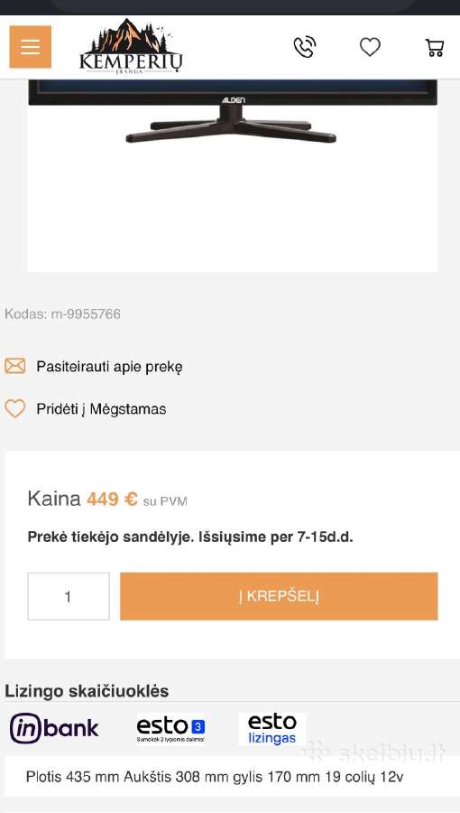 TV Smartwide LED televizorius Alden - nuotraukos Nr. 8