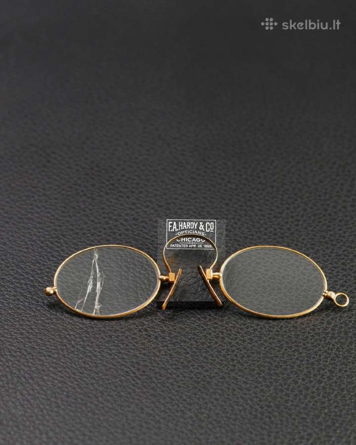 „pince-nez“ stiliaus akiniai - nuotraukos Nr. 4