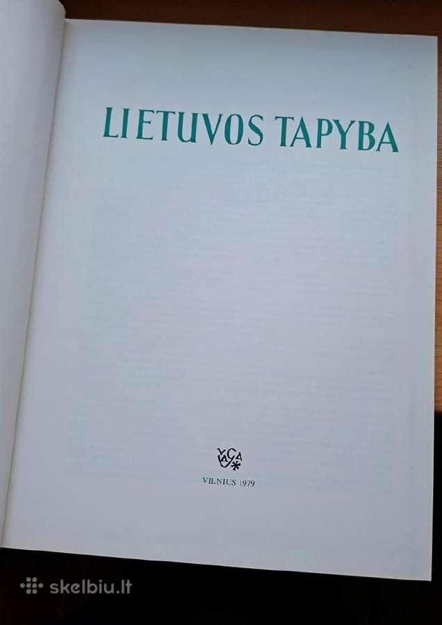 Knyga 1979 m. Lietuvos tapyba - nuotraukos Nr. 2
