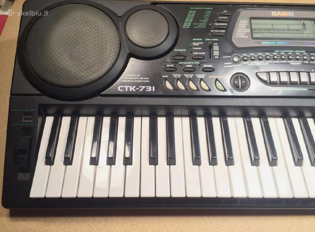 Casio Ctk-731 – klasikinis instrumentas - nuotraukos Nr. 2