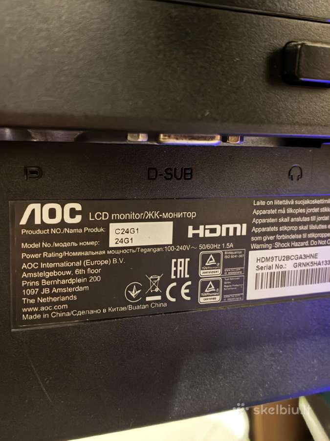 Monitorius Aoc G24g1 - nuotraukos Nr. 2