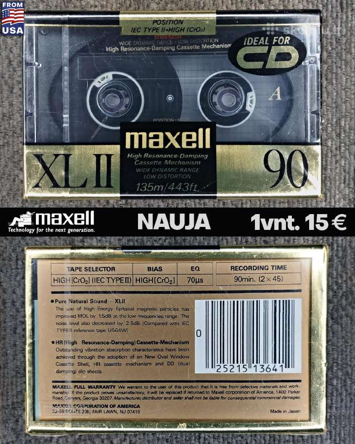Audio kasetės Sony Maxell Tdk Naujos - nuotraukos Nr. 3