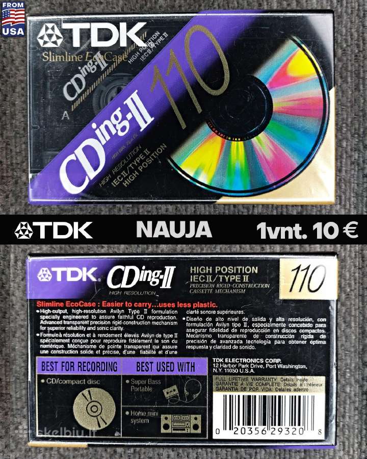 Audio kasetės Sony Maxell Tdk Naujos - nuotraukos Nr. 4