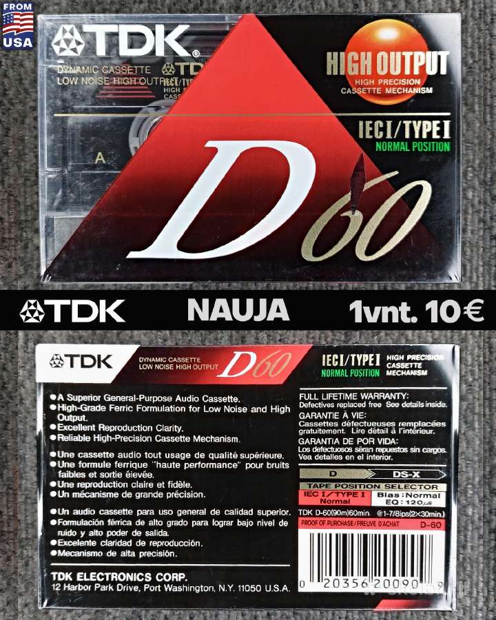 Audio kasetės Sony Maxell Tdk Naujos - nuotraukos Nr. 5