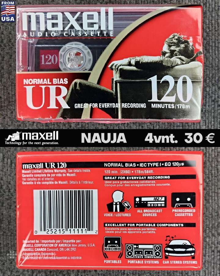 Audio kasetės Sony Maxell Tdk Naujos - nuotraukos Nr. 6