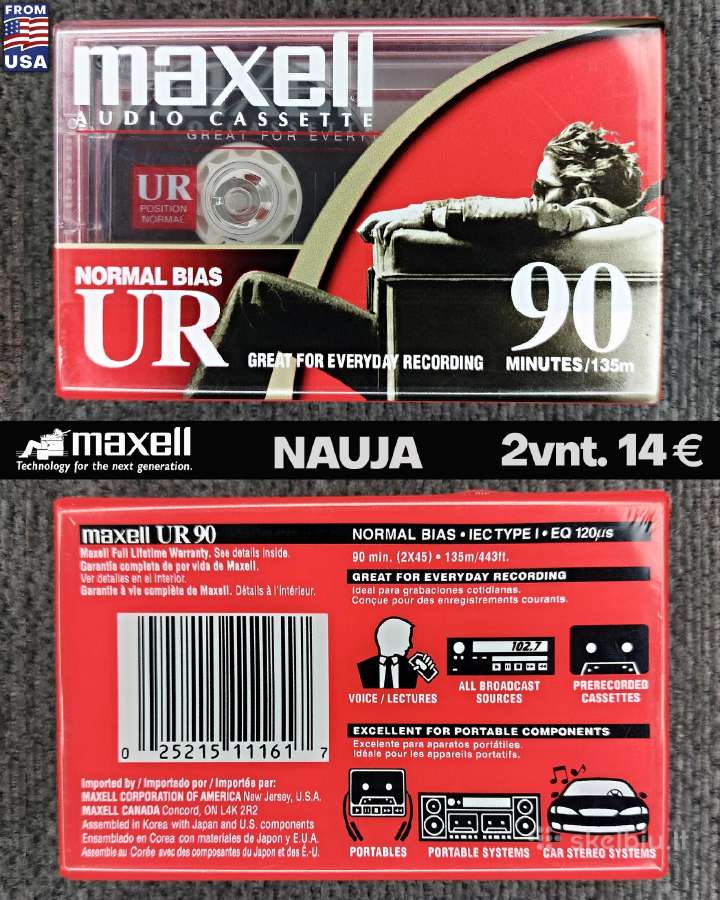 Audio kasetės Sony Maxell Tdk Naujos - nuotraukos Nr. 7
