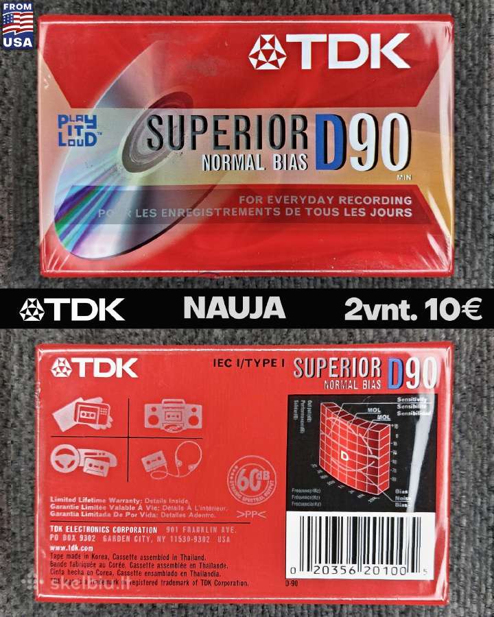 Audio kasetės Sony Maxell Tdk Naujos - nuotraukos Nr. 9