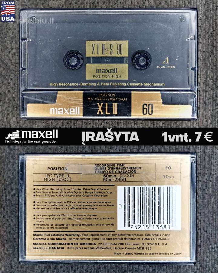 Audio kasetės Sony Maxell Tdk Naujos - nuotraukos Nr. 11