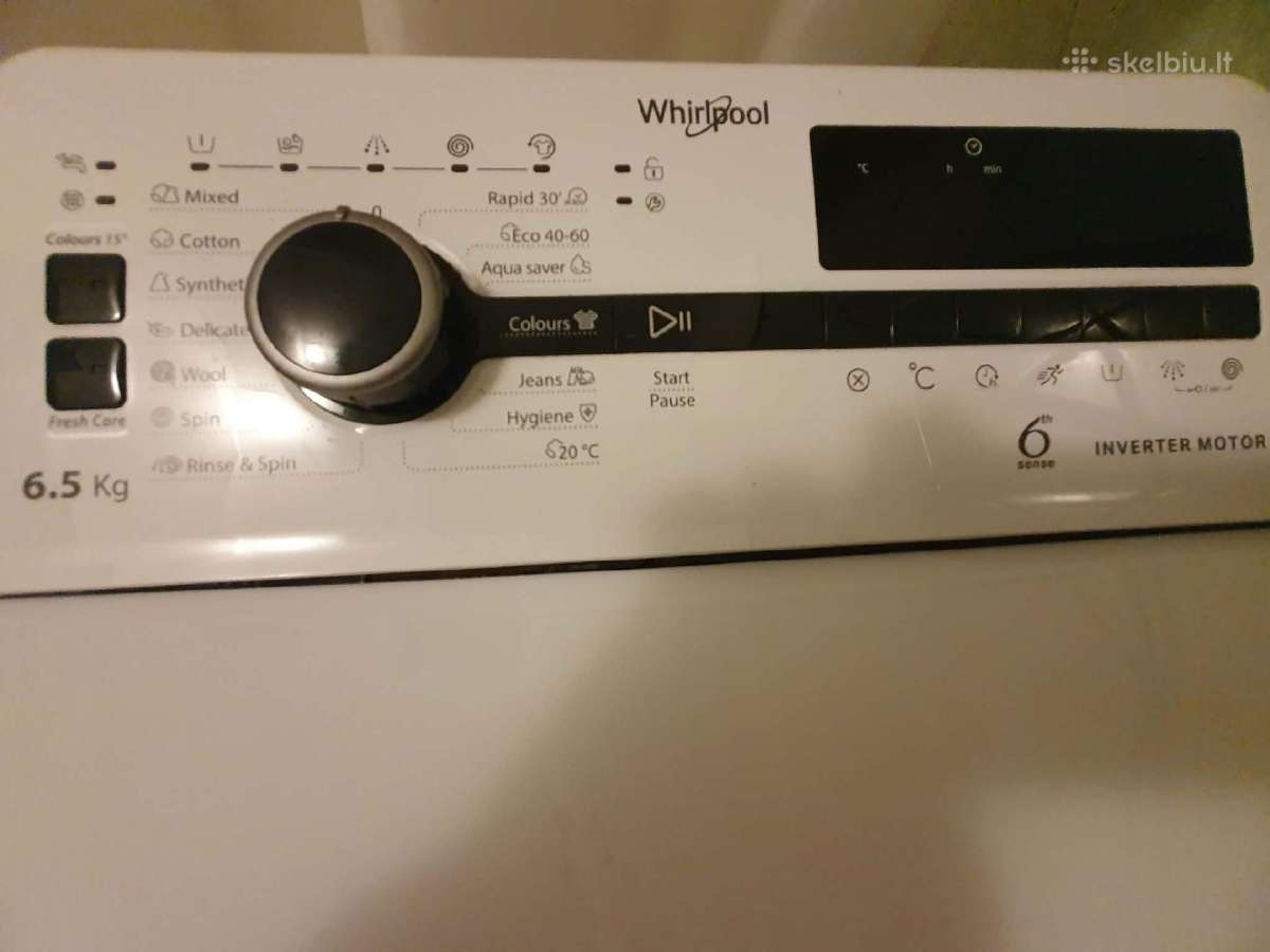 Skalbimo mašina Whirlpool 6.5 kg - nuotraukos Nr. 3