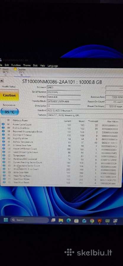 HDD 10tb Seagate Exos - nuotraukos Nr. 7