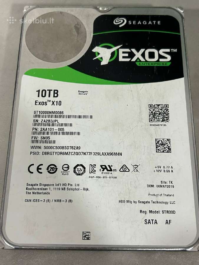 HDD 10tb Seagate Exos - nuotraukos Nr. 2