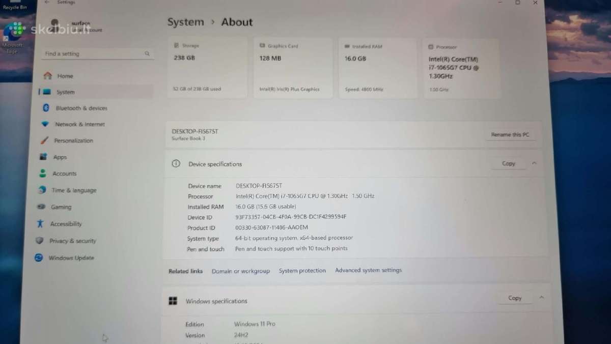 Parduodamas Microsoft Surface Book 3 – i7 / 16 GB - nuotraukos Nr. 6
