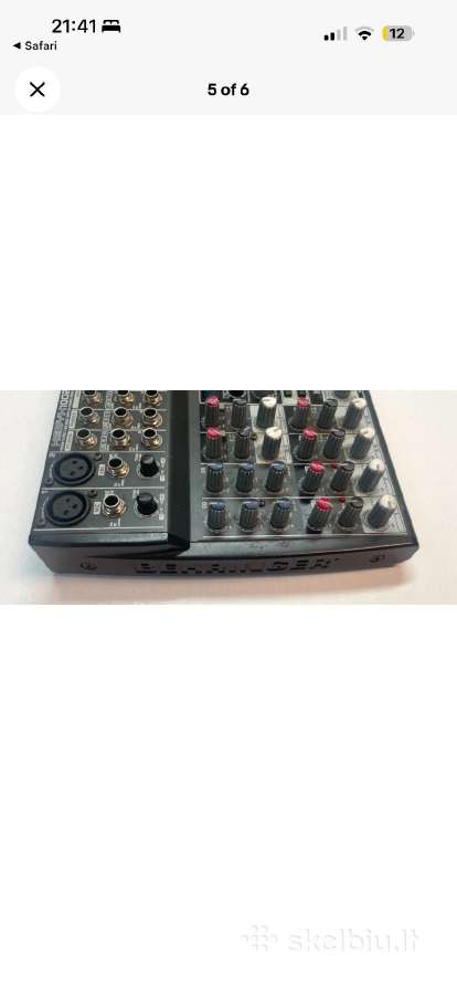 Parduodamas Behringer Xenyx 1002fx garso pultas - nuotraukos Nr. 3