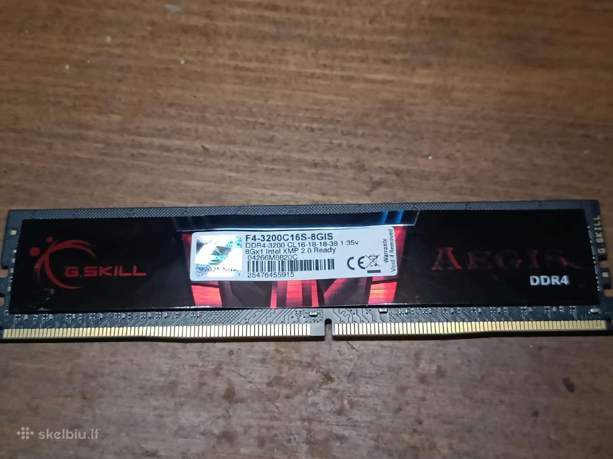G.skill Aegis F4-3200c 8gb - nuotraukos Nr. 2