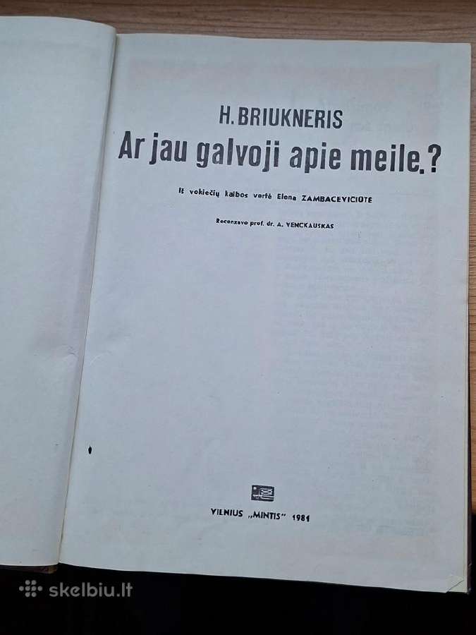 Knyga 1981m. Ar jau galvoji apie meilę? - nuotraukos Nr. 2