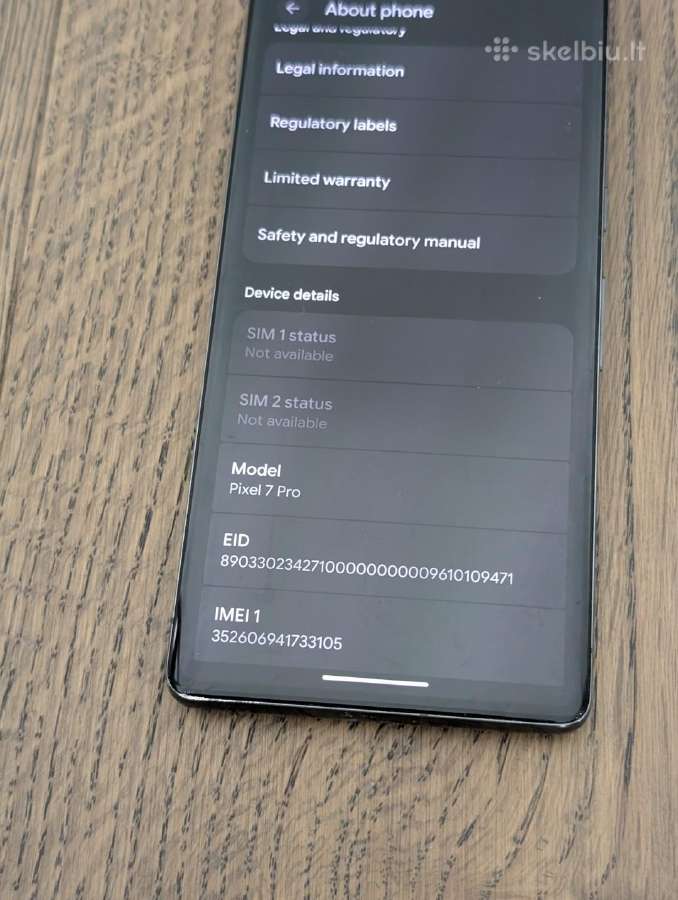 Google Pixel 7 Pro 128 GB - juodas - nuotraukos Nr. 7