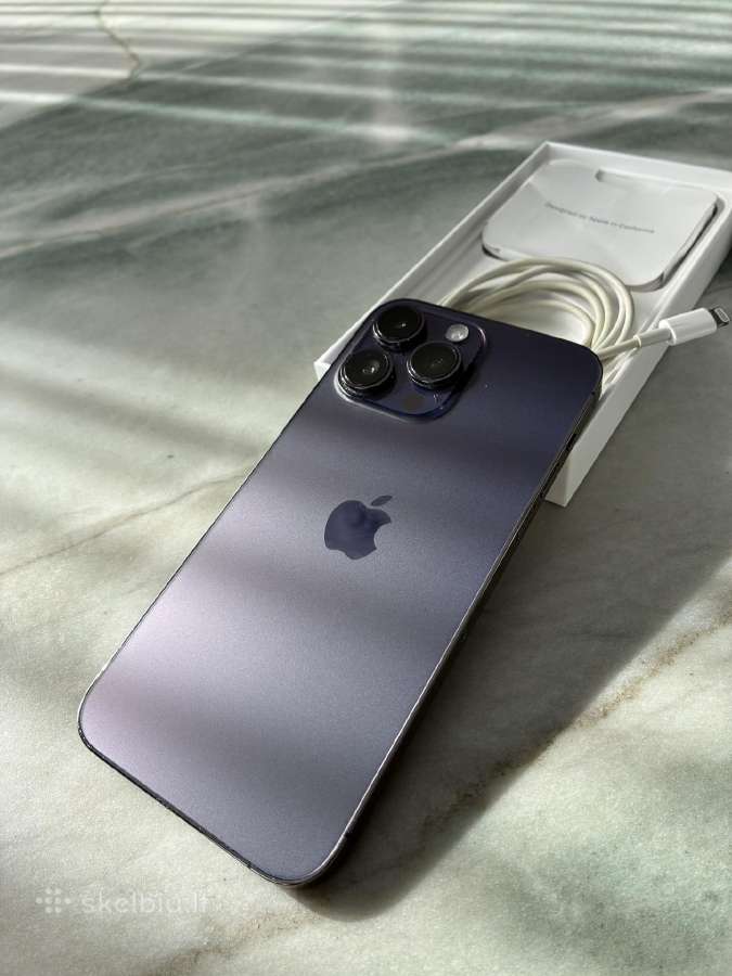 Parduodamas iPhone Pro Max 14 128gb Deep Purple - nuotraukos Nr. 3