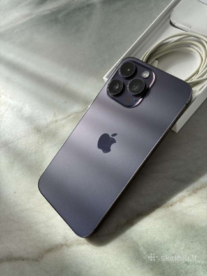 Parduodamas iPhone Pro Max 14 128gb Deep Purple - nuotraukos Nr. 4