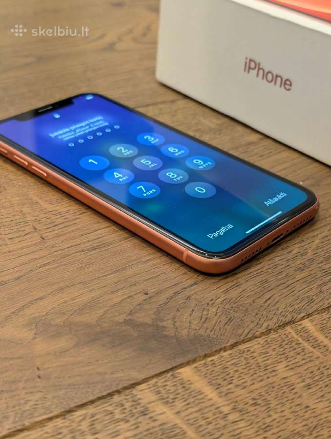 Apple iPhone Xr 256gb Coral – puikios būklės - nuotraukos Nr. 2