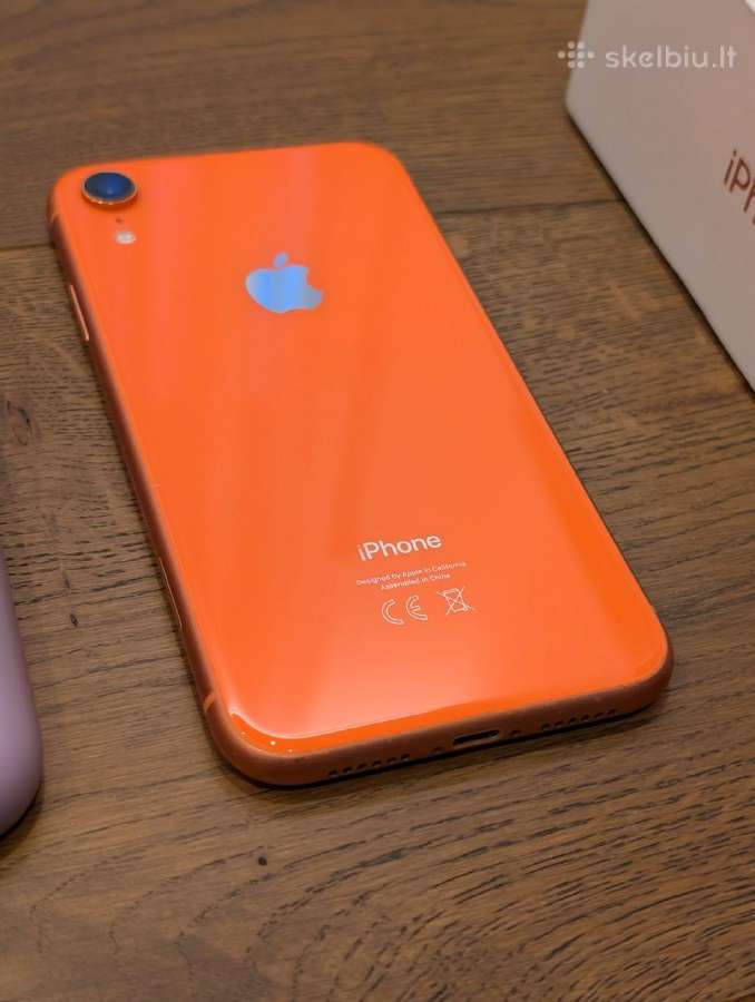 Apple iPhone Xr 256gb Coral – puikios būklės - nuotraukos Nr. 4