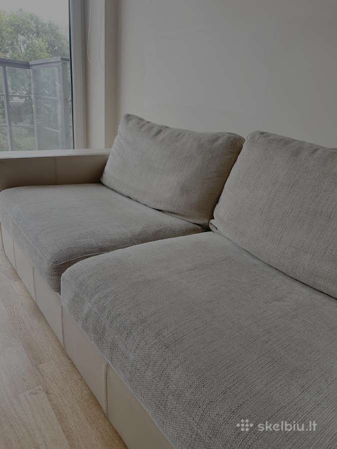 Atiduodu sofa-lova, pufas ir kavos staliukas - nuotraukos Nr. 3
