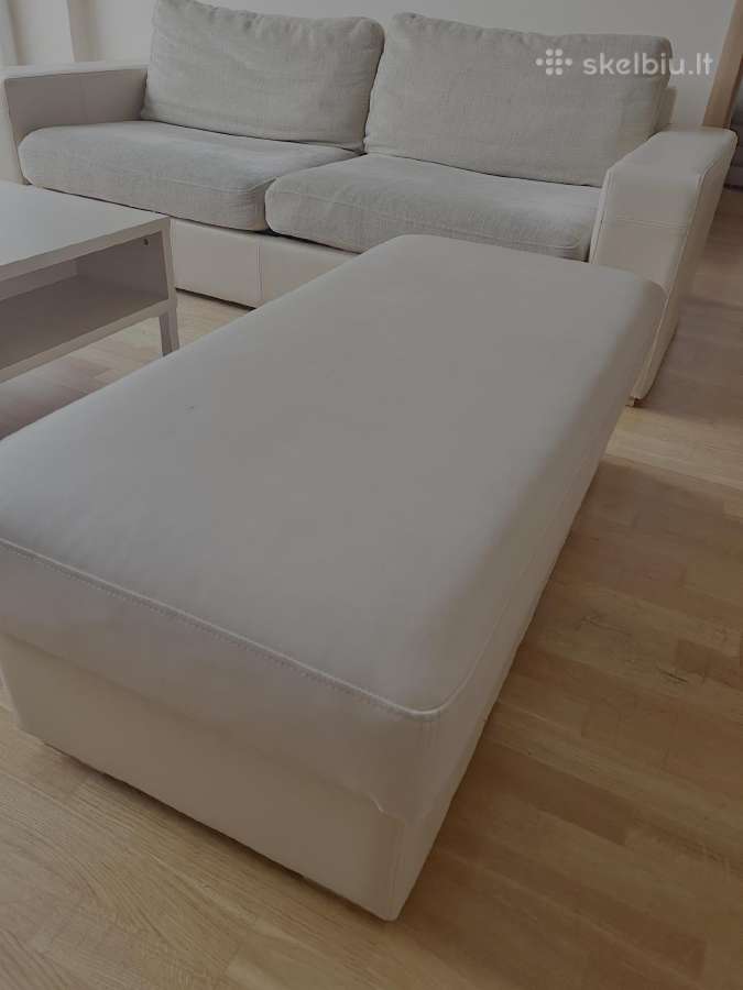 Atiduodu sofa-lova, pufas ir kavos staliukas - nuotraukos Nr. 6