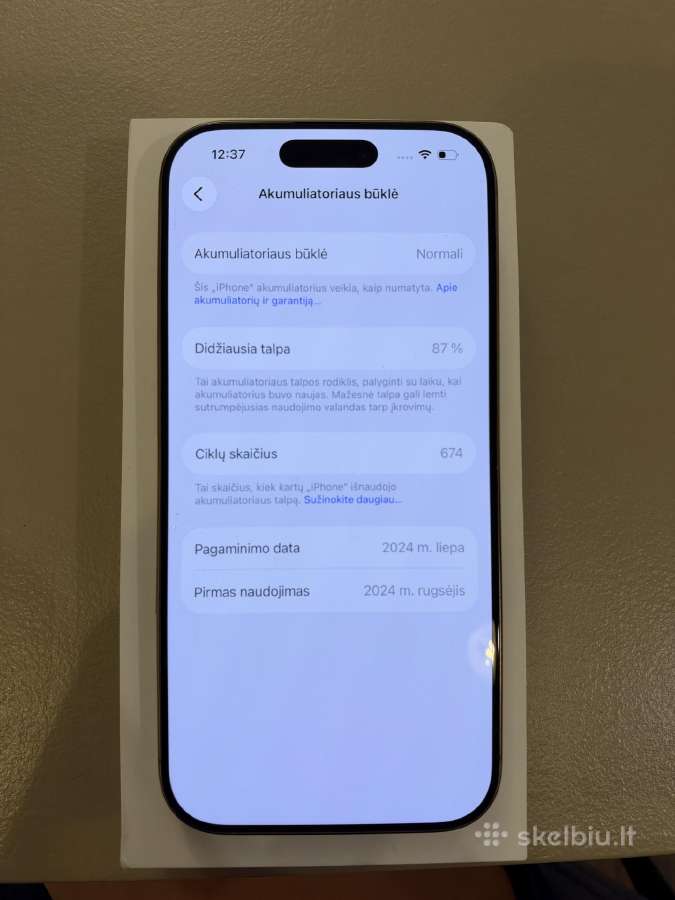 Apple iPhone 16pro - nuotraukos Nr. 5
