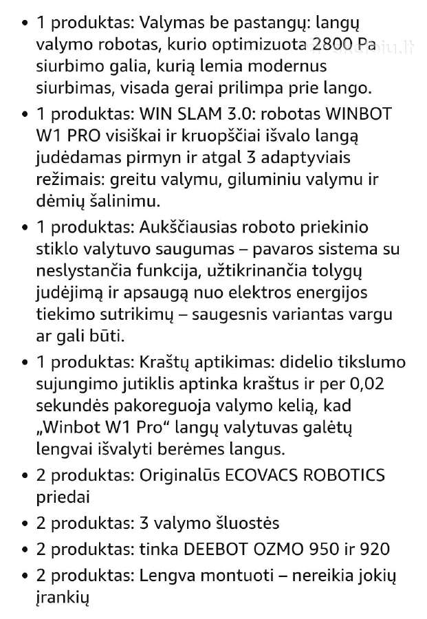 Ecovacs Winbot W1 pro langų robotas - nuotraukos Nr. 3